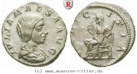 Klicken Sie auf das Bild um es auf Ihrem Rechner zu speichern julia-maesa-grossmutter-des-elagabal-denar/54888.jpg
