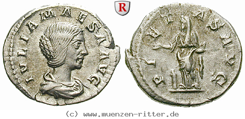 Klicken Sie auf das Bild um es auf Ihrem Rechner zu speichern julia-maesa-grossmutter-des-elagabal-denar/55144.jpg