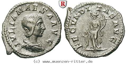 Klicken Sie auf das Bild um es auf Ihrem Rechner zu speichern julia-maesa-grossmutter-des-elagabal-denar/63973.jpg