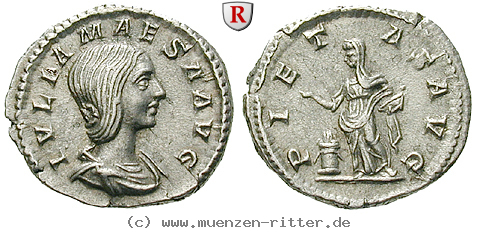 Klicken Sie auf das Bild um es auf Ihrem Rechner zu speichern julia-maesa-grossmutter-des-elagabal-denar/67952.jpg