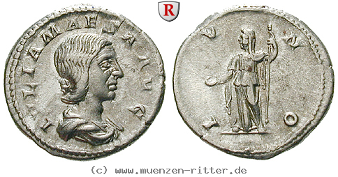 Klicken Sie auf das Bild um es auf Ihrem Rechner zu speichern julia-maesa-grossmutter-des-elagabal-denar/73005.jpg