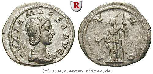 Klicken Sie auf das Bild um es auf Ihrem Rechner zu speichern julia-maesa-grossmutter-des-elagabal-denar/91570.jpg