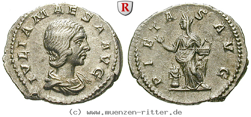 Klicken Sie auf das Bild um es auf Ihrem Rechner zu speichern julia-maesa-grossmutter-des-elagabal-denar/97789.jpg