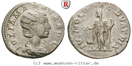 Klicken Sie auf das Bild um es auf Ihrem Rechner zu speichern julia-mamaea-mutter-des-severus-alexander-denar/18692.jpg