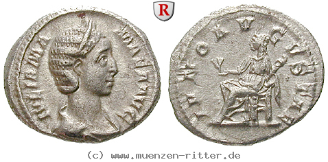 Klicken Sie auf das Bild um es auf Ihrem Rechner zu speichern julia-mamaea-mutter-des-severus-alexander-denar/18885.jpg