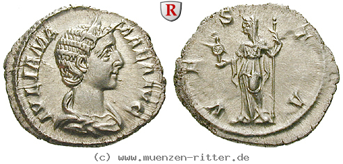 Klicken Sie auf das Bild um es auf Ihrem Rechner zu speichern julia-mamaea-mutter-des-severus-alexander-denar/40421.jpg