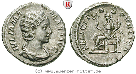 Klicken Sie auf das Bild um es auf Ihrem Rechner zu speichern julia-mamaea-mutter-des-severus-alexander-denar/67946.jpg