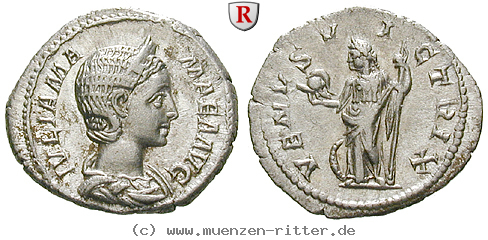 Klicken Sie auf das Bild um es auf Ihrem Rechner zu speichern julia-mamaea-mutter-des-severus-alexander-denar/83078.jpg