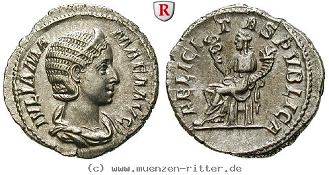 Klicken Sie auf das Bild um es auf Ihrem Rechner zu speichern julia-mamaea-mutter-des-severus-alexander-denar/96529.jpg