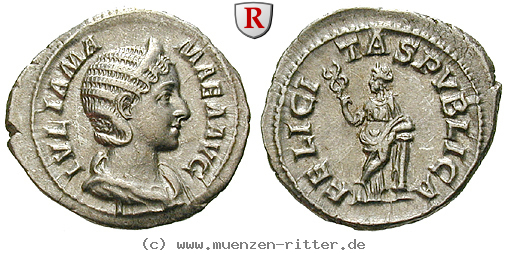 Klicken Sie auf das Bild um es auf Ihrem Rechner zu speichern julia-mamaea-mutter-des-severus-alexander-denar/96568.jpg