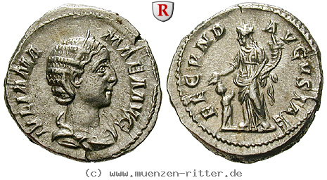 Klicken Sie auf das Bild um es auf Ihrem Rechner zu speichern julia-mamaea-mutter-des-severus-alexander-denar/98614.jpg