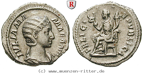 Klicken Sie auf das Bild um es auf Ihrem Rechner zu speichern julia-mamaea-mutter-des-severus-alexander-denar/99903.jpg