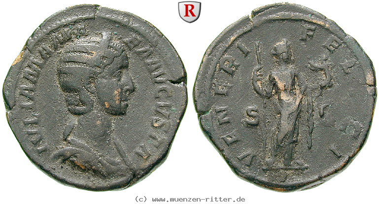 Klicken Sie auf das Bild um es auf Ihrem Rechner zu speichern julia-mamaea-mutter-des-severus-alexander-sesterz/66770.jpg