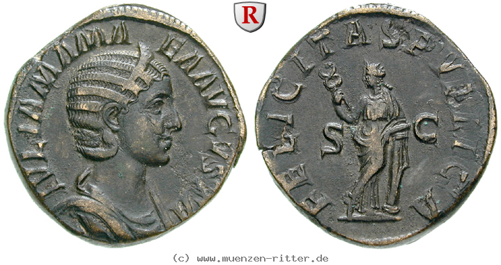 Klicken Sie auf das Bild um es auf Ihrem Rechner zu speichern julia-mamaea-mutter-des-severus-alexander-sesterz/83634.jpg