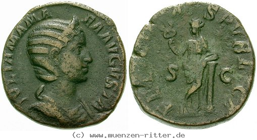Klicken Sie auf das Bild um es auf Ihrem Rechner zu speichern julia-mamaea-mutter-des-severus-alexander-sesterz/erom6377.jpg