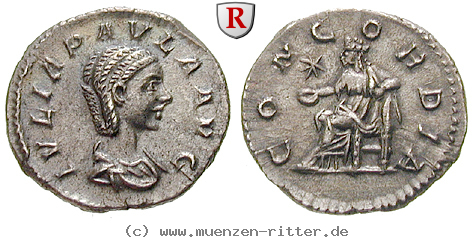 Klicken Sie auf das Bild um es auf Ihrem Rechner zu speichern julia-paula-frau-des-elagabal-denar/26499.jpg