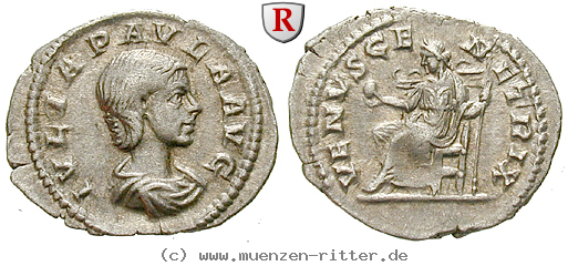 Klicken Sie auf das Bild um es auf Ihrem Rechner zu speichern julia-paula-frau-des-elagabal-denar/40347.jpg