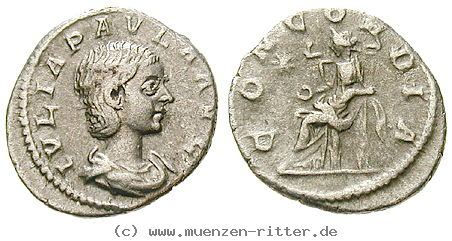 Klicken Sie auf das Bild um es auf Ihrem Rechner zu speichern julia-paula-frau-des-elagabal-denar/47339.jpg