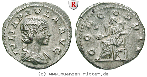 Klicken Sie auf das Bild um es auf Ihrem Rechner zu speichern julia-paula-frau-des-elagabal-denar/67988.jpg