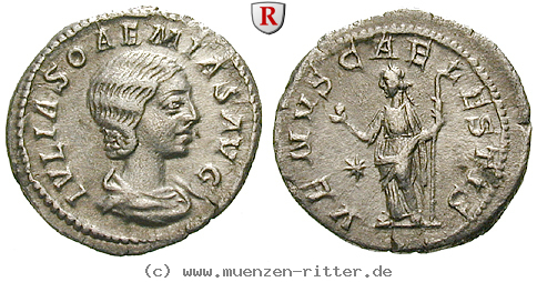 Klicken Sie auf das Bild um es auf Ihrem Rechner zu speichern julia-soaemias-mutter-des-elagabal-denar/36529.jpg