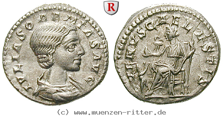Klicken Sie auf das Bild um es auf Ihrem Rechner zu speichern julia-soaemias-mutter-des-elagabal-denar/47745.jpg