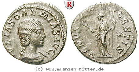 Klicken Sie auf das Bild um es auf Ihrem Rechner zu speichern julia-soaemias-mutter-des-elagabal-denar/54063.jpg