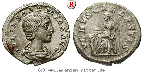 Klicken Sie auf das Bild um es auf Ihrem Rechner zu speichern julia-soaemias-mutter-des-elagabal-denar/62365.jpg