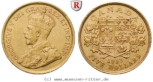 Klicken Sie auf das Bild um es auf Ihrem Rechner zu speichern kanada-george-v-5-dollars/ag15345.jpg