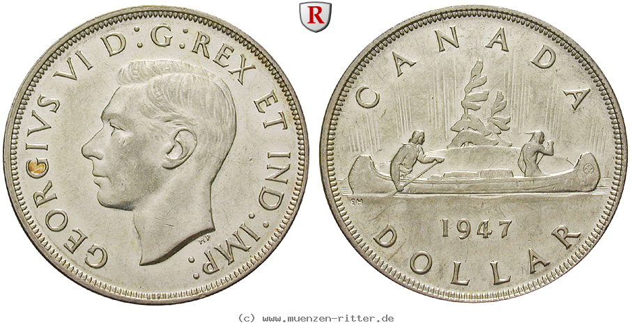 Klicken Sie auf das Bild um es auf Ihrem Rechner zu speichern kanada-george-vi-dollar/70733.jpg
