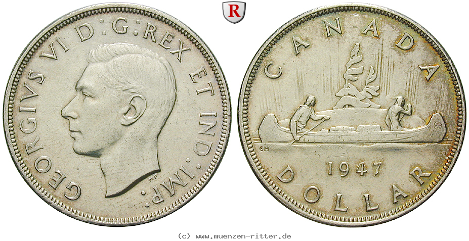 Klicken Sie auf das Bild um es auf Ihrem Rechner zu speichern kanada-george-vi-dollar/74579.jpg
