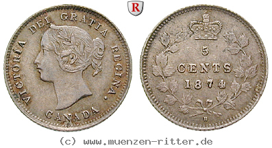 Klicken Sie auf das Bild um es auf Ihrem Rechner zu speichern kanada-victoria-5-cents/70744.jpg