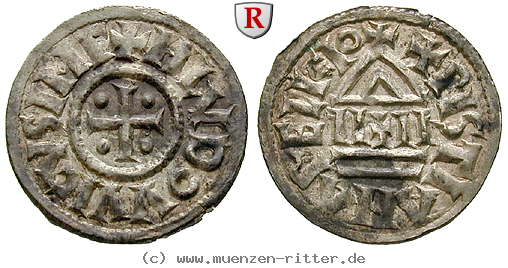 Klicken Sie auf das Bild um es auf Ihrem Rechner zu speichern karolinger-ludwig-der-fromme-denar/103226.jpg