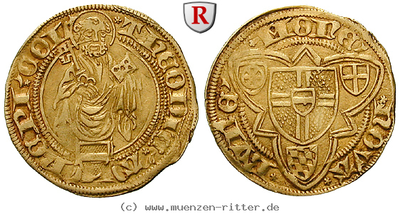Klicken Sie auf das Bild um es auf Ihrem Rechner zu speichern koeln-bistum-dietrich-ii-von-moers-goldgulden/37617.jpg