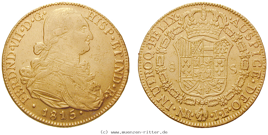 Klicken Sie auf das Bild um es auf Ihrem Rechner zu speichern kolumbien-ferdinand-vii-8-escudos/24222.jpg