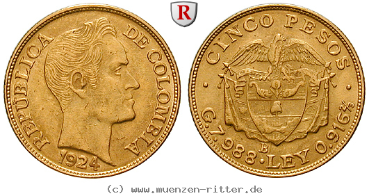 Klicken Sie auf das Bild um es auf Ihrem Rechner zu speichern kolumbien-republik-5-pesos/101271.jpg
