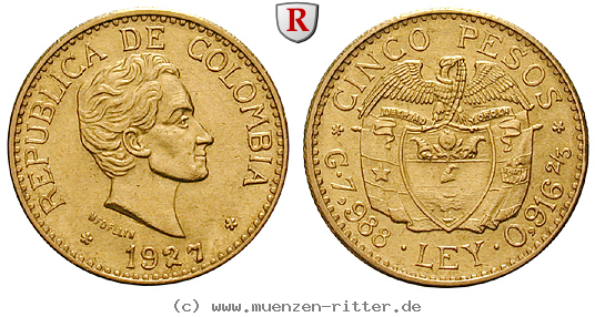 Klicken Sie auf das Bild um es auf Ihrem Rechner zu speichern kolumbien-republik-5-pesos/92690.jpg