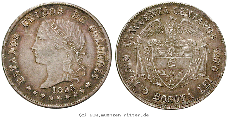 Klicken Sie auf das Bild um es auf Ihrem Rechner zu speichern kolumbien-vereinigte-staaten-von-kolumbien-50-centavos/13424.jpg