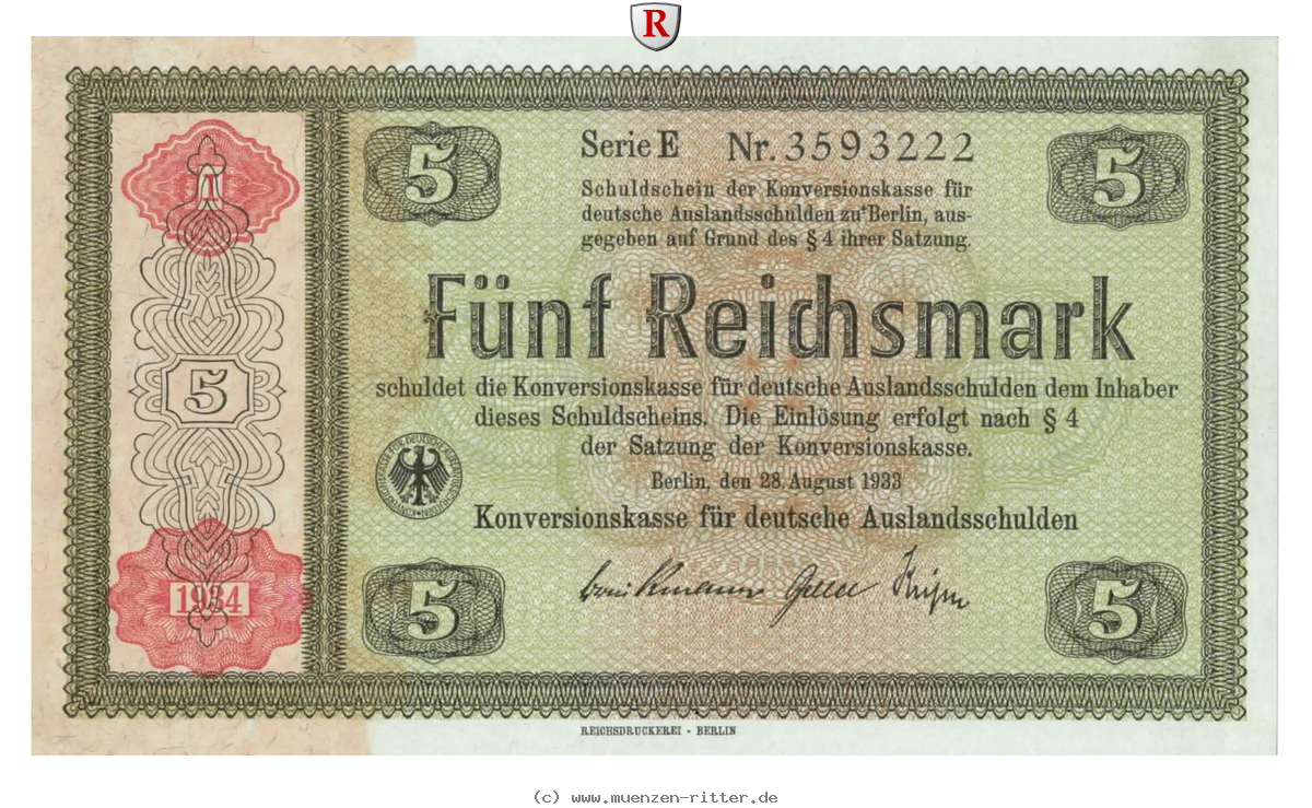 Klicken Sie auf das Bild um es auf Ihrem Rechner zu speichern konversionskasse-fuer-auslandsschulden-5-reichsmark/86968.jpg