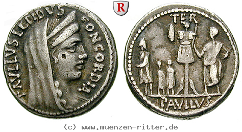 Klicken Sie auf das Bild um es auf Ihrem Rechner zu speichern l-aemilius-lepidus-paullus-denar/93312.jpg