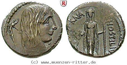 Klicken Sie auf das Bild um es auf Ihrem Rechner zu speichern l-hostilius-saserna-denar/43413.jpg