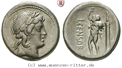 Klicken Sie auf das Bild um es auf Ihrem Rechner zu speichern l-marcius-censorinus-denar/99567.jpg