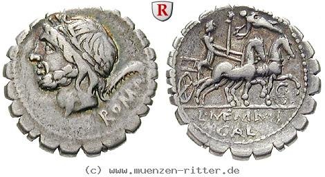 Klicken Sie auf das Bild um es auf Ihrem Rechner zu speichern l-memmius-galeria-denar-serratus/27011.jpg