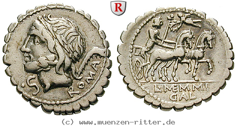 Klicken Sie auf das Bild um es auf Ihrem Rechner zu speichern l-memmius-galeria-denar-serratus/87264.jpg