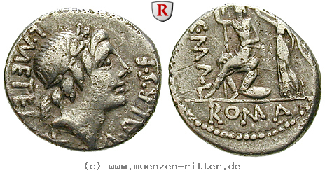Klicken Sie auf das Bild um es auf Ihrem Rechner zu speichern l-metellus-und-a-albinus-denar/43003.jpg