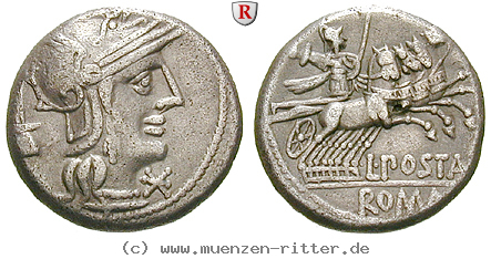 Klicken Sie auf das Bild um es auf Ihrem Rechner zu speichern l-postumius-albinus-denar/77627.jpg