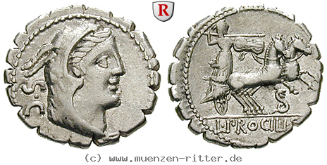 Klicken Sie auf das Bild um es auf Ihrem Rechner zu speichern l-procilius-denar-serratus/75943.jpg