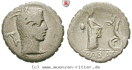 Klicken Sie auf das Bild um es auf Ihrem Rechner zu speichern l-roscius-fabatus-denar-serratus/36726.jpg