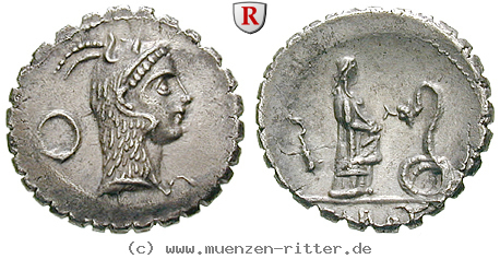 Klicken Sie auf das Bild um es auf Ihrem Rechner zu speichern l-roscius-fabatus-denar-serratus/75932.jpg