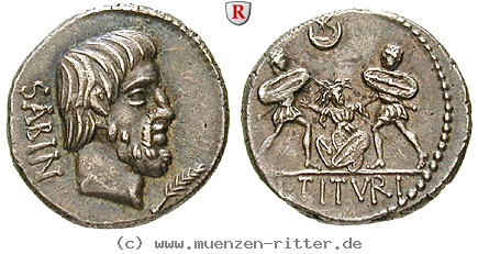 Klicken Sie auf das Bild um es auf Ihrem Rechner zu speichern l-titurius-sabinus-denar/95642.jpg