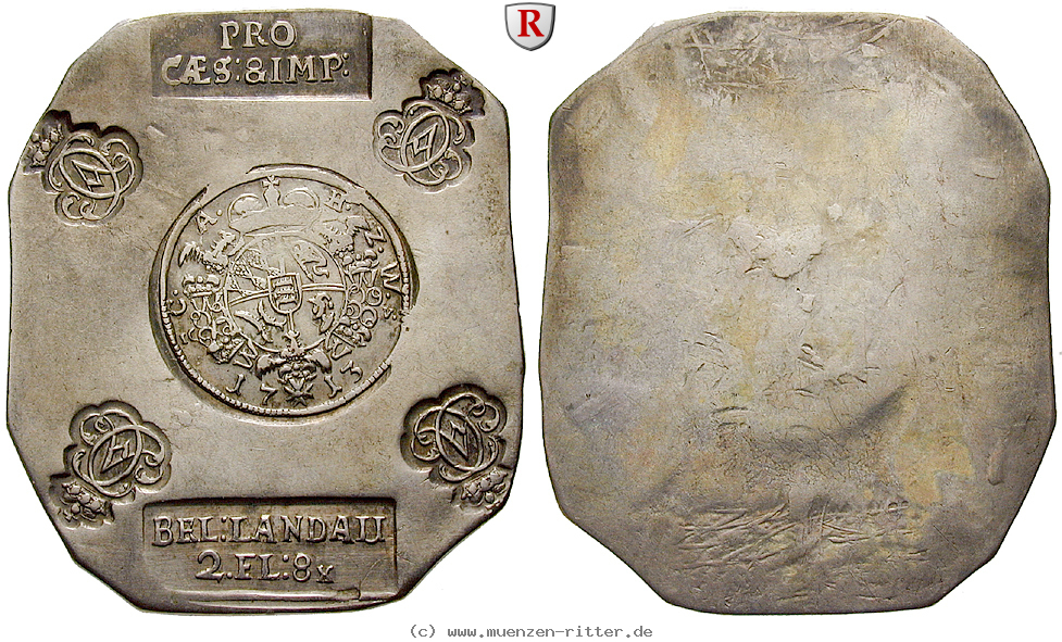 Klicken Sie auf das Bild um es auf Ihrem Rechner zu speichern landau-stadt-karl-alexander-von-wuerttemberg-notklippe-zu-2-gulden-8-kreuzer/36398.jpg